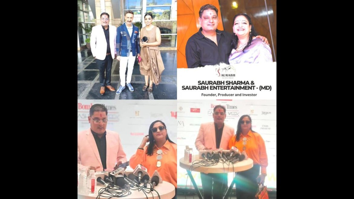 Saurabh and Pallavi Sharma Illuminate the Runway, A Dazzling Presence at Bombay Fashion Week, Grand Hyatt Mumbai