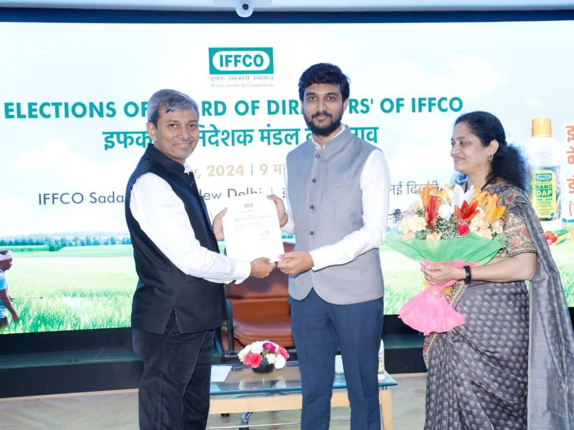 Youth Leader Vivek Kolhe Elected as IFFCO Director: A Proud Moment for Maharashtra