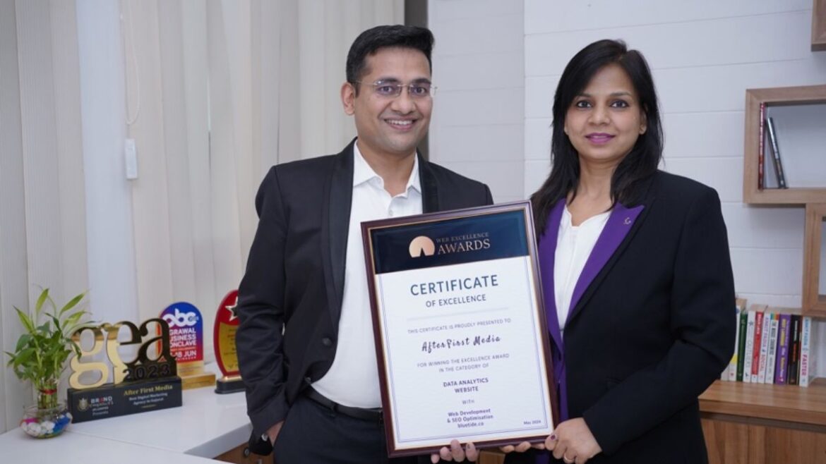 AfterFirst Media recognized as the only Indian Agency to win the Web Excellence Awards (S12) based in Switzerland, for Web Development And SEO