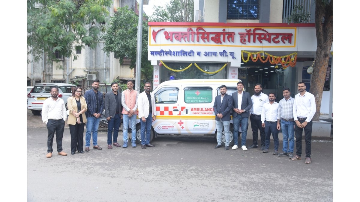 Healing Pharma Donates Ambulance to Pune’s Bhakti Siddhant Hospital Taking A Step Towards Saving Lives