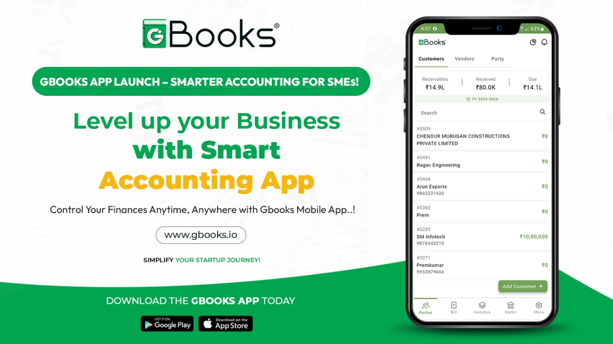 Manage Accounting Anytime, Anywhere: Kanakkupillai’s Gbooks.io Brings New Mobile App to SME Businesses