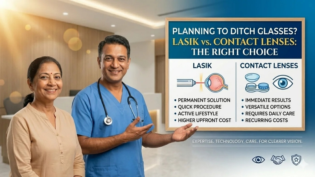 Planning to Ditch Glasses? ASG Eye Hospital’s Experts Explain Whether LASIK or Contact Lenses Are the Right Choice